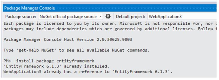 Package manage console